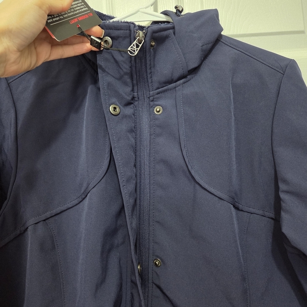 ZeroXposur women's all season Softshell Full Zip Navy Blue jacket Size Medium - Picture 5 of 14